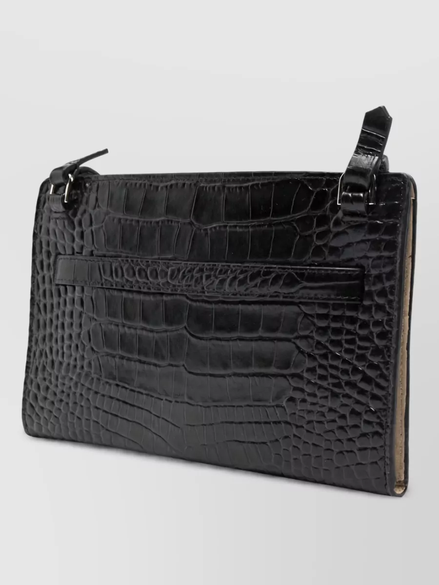 Totême Croc Effect Shoulder Bag Adjustable Strap