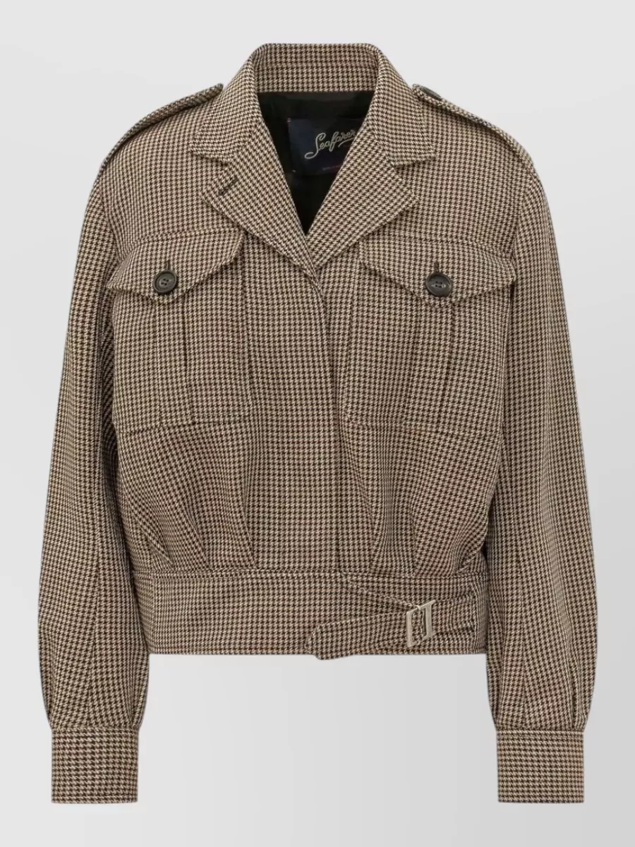 Seafarer virgin wool single breasted coat