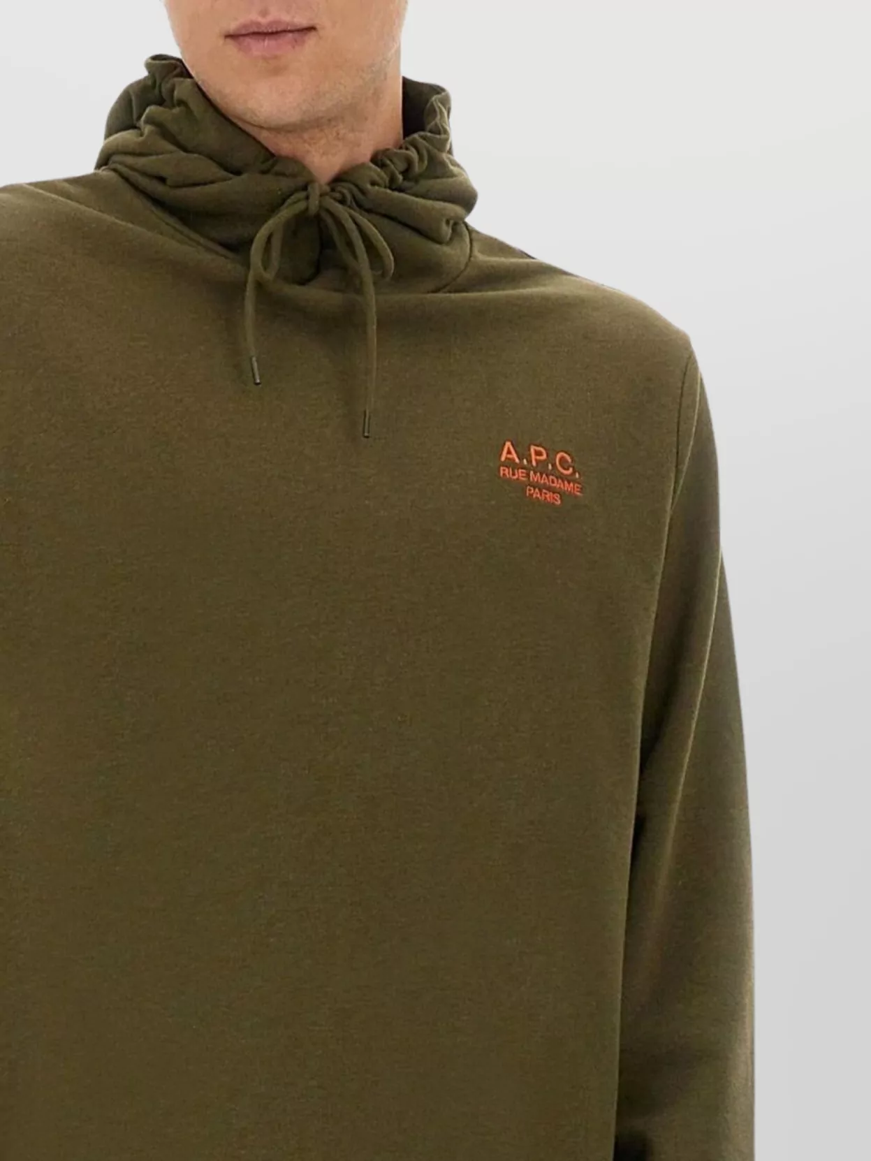 A.p.c. Hoodie With Drawstring Hood And Kangaroo Pocket
