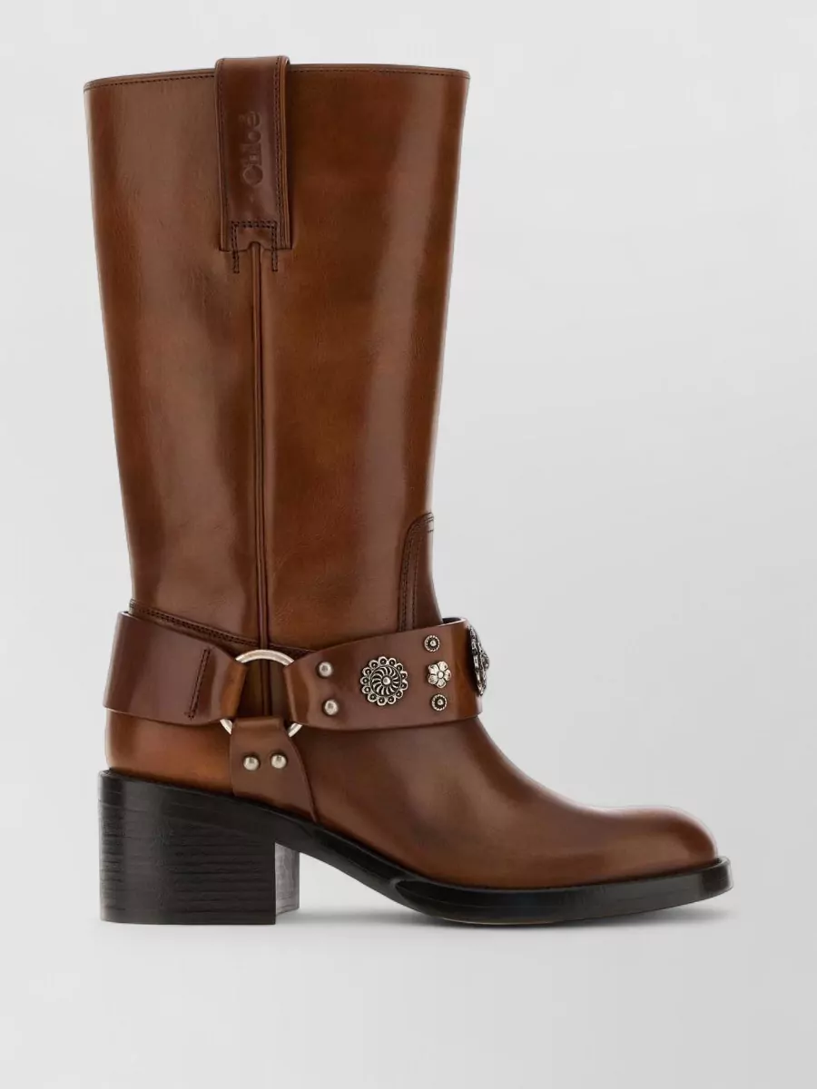 Chloé leather dakota boots
