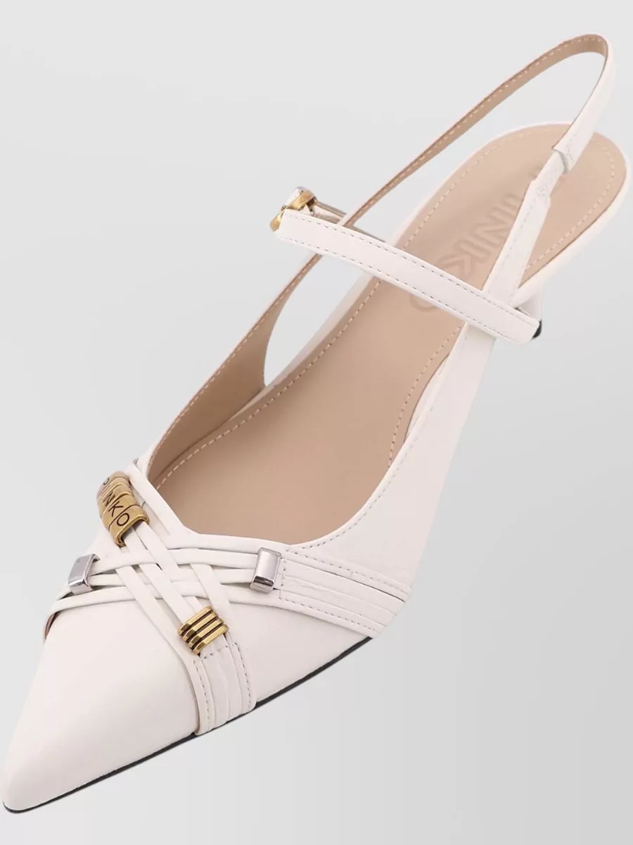 Pinko Leather Slingback Pumps