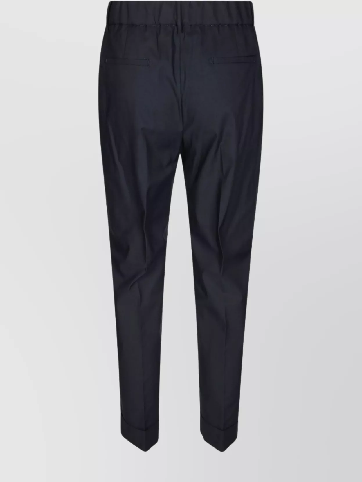 BERWICH TROUSERS WITH BACK POCKETS AND CUFFED HEM