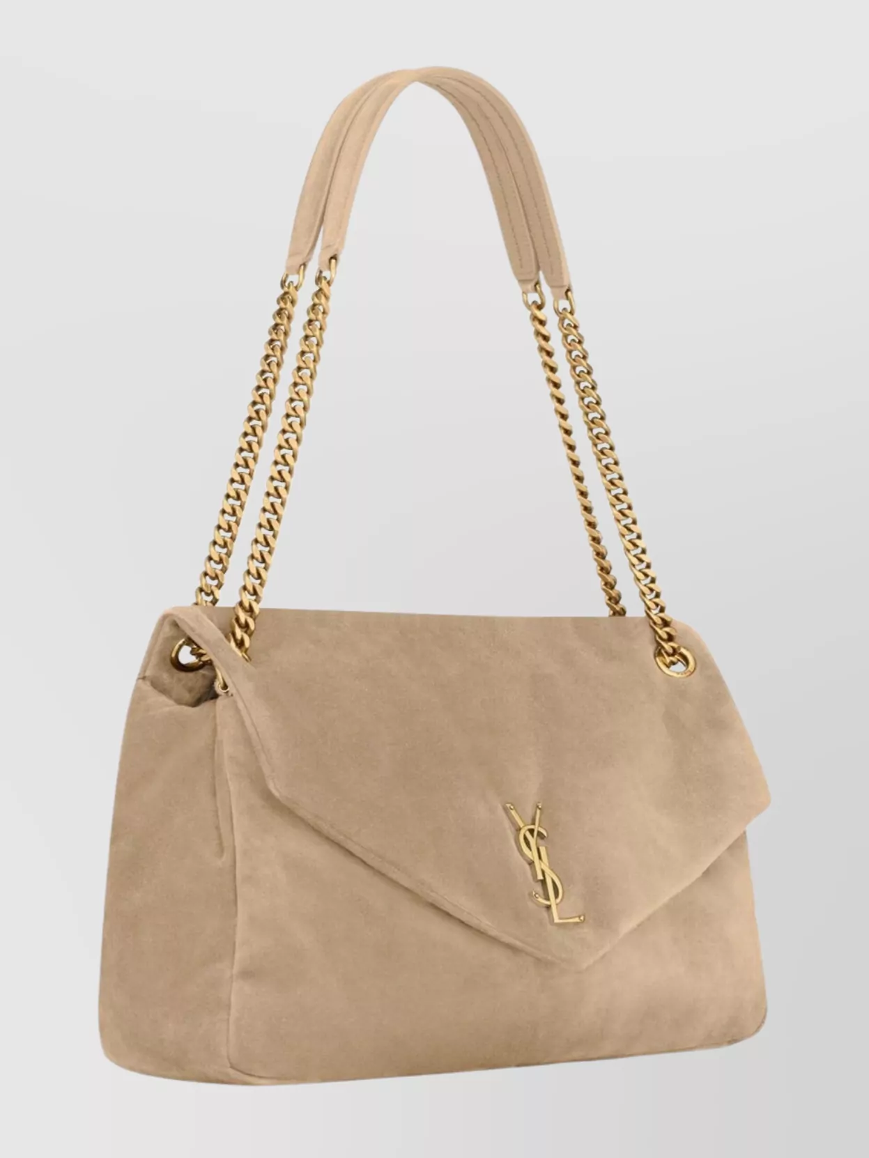 Saint Laurent Large Calypso Shoulder Bag With Chain Strap