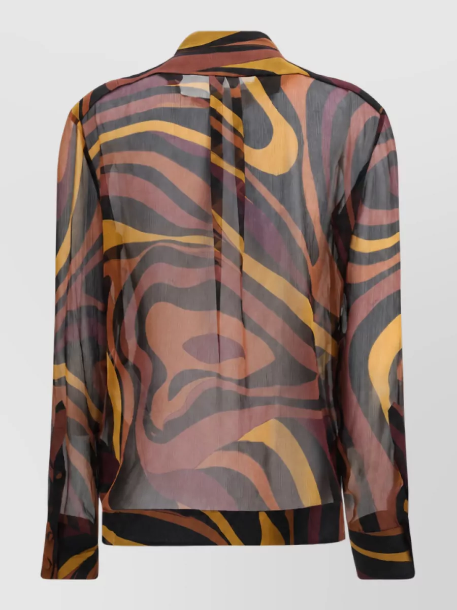 Pucci Silk Printed Blazer In Multi