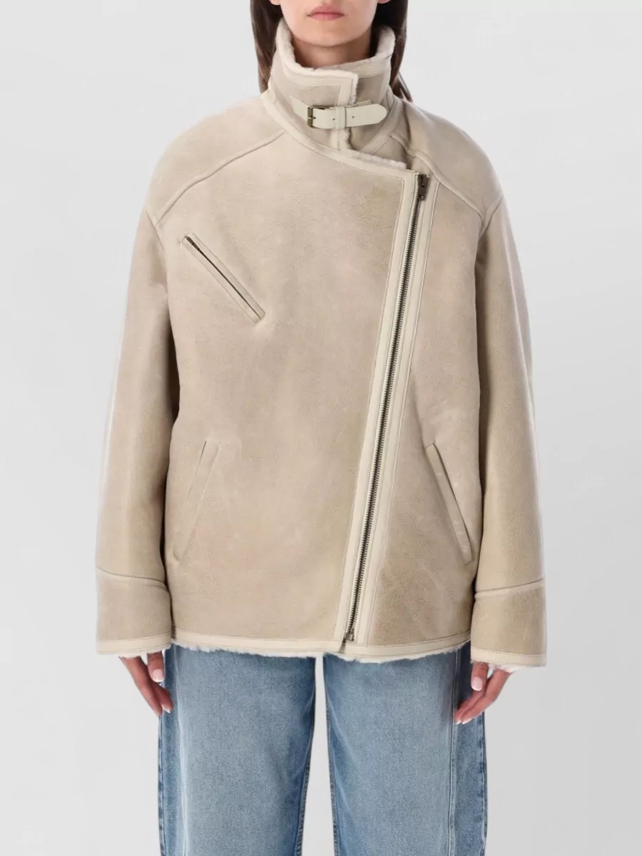 Isabel Marant shearling relaxed-fit jacket