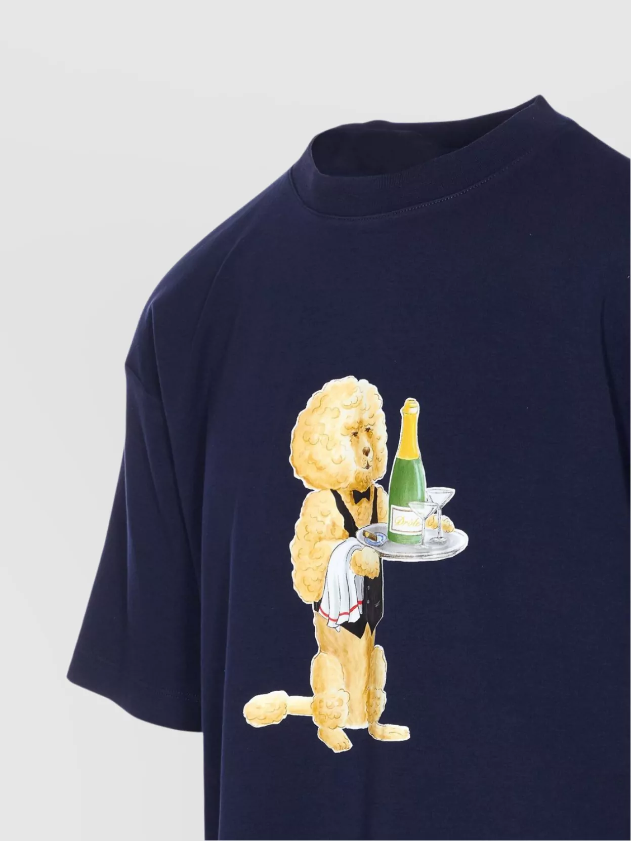 Drôle De Monsieur Graphic Print Crewneck T-Shirt