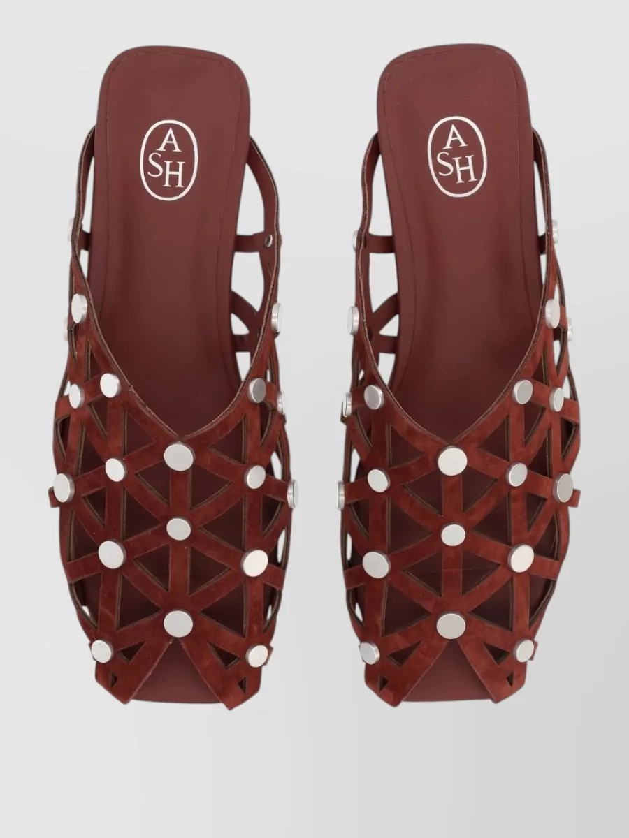Ash Leather Mules