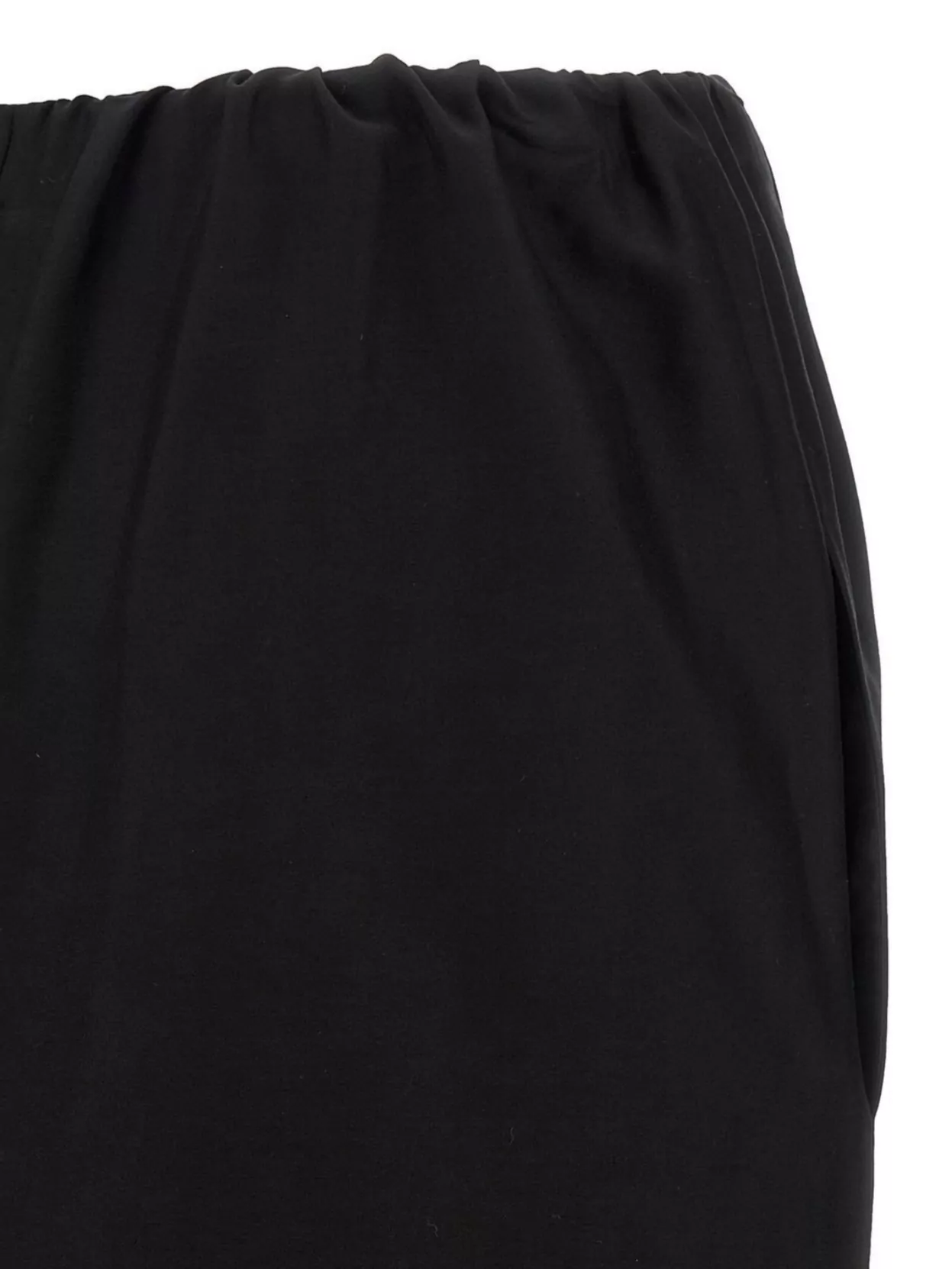 The Row Saul Cotton And Silk Long Skirt In Black