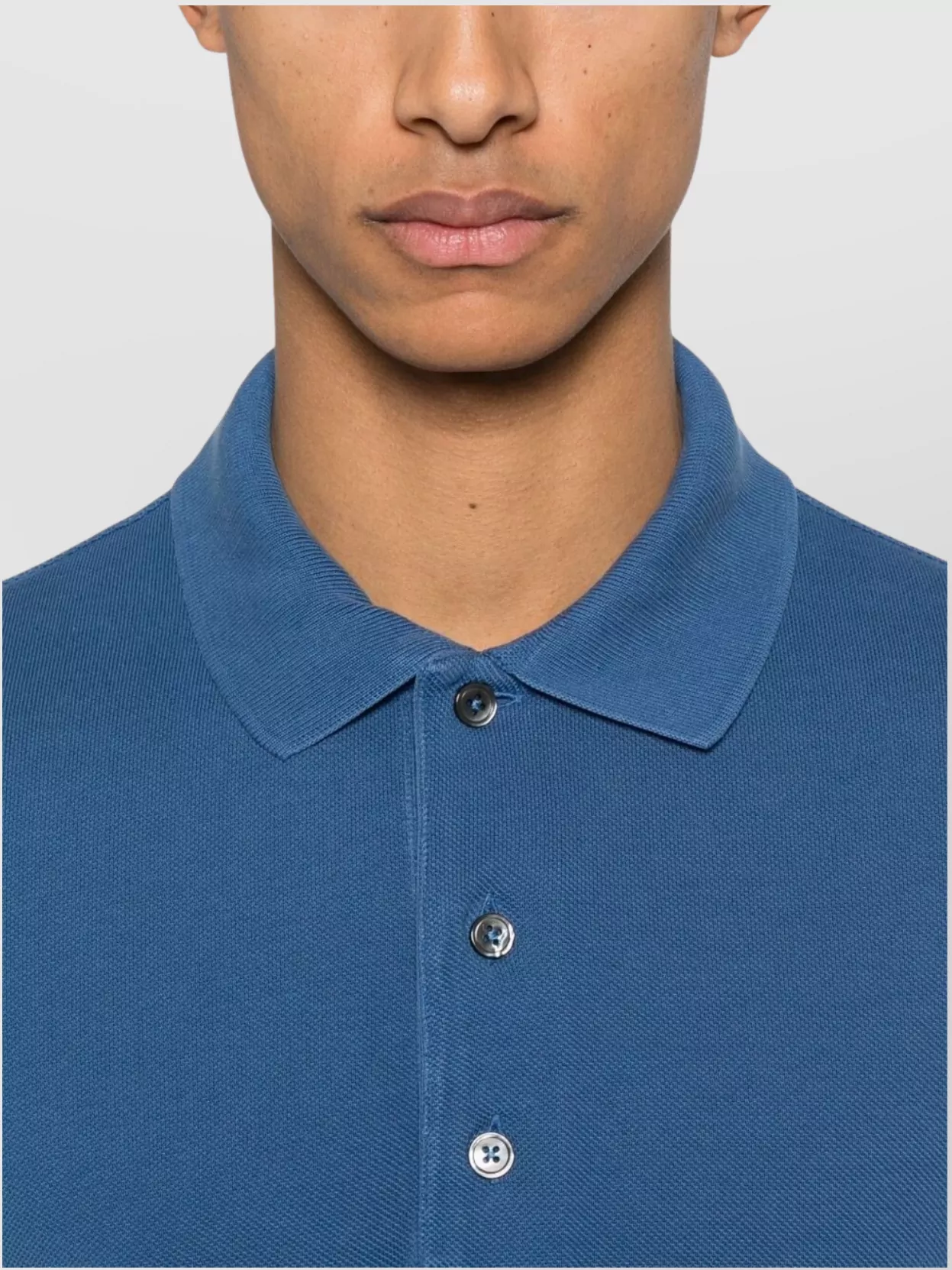 Tom Ford Ribbed Collar Polo Shirt