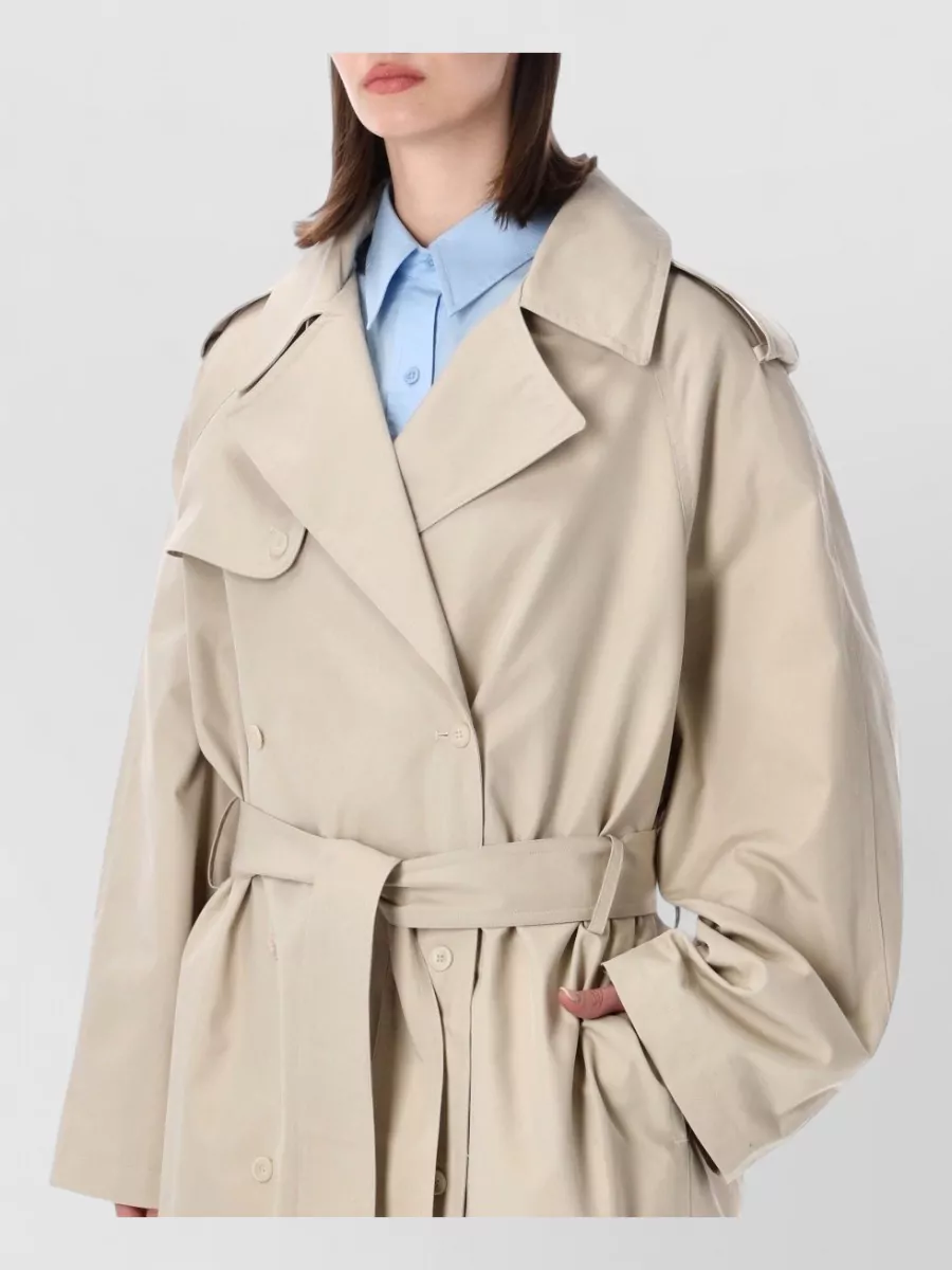 The Frankie Shop Cotton Oversized Trench Coat