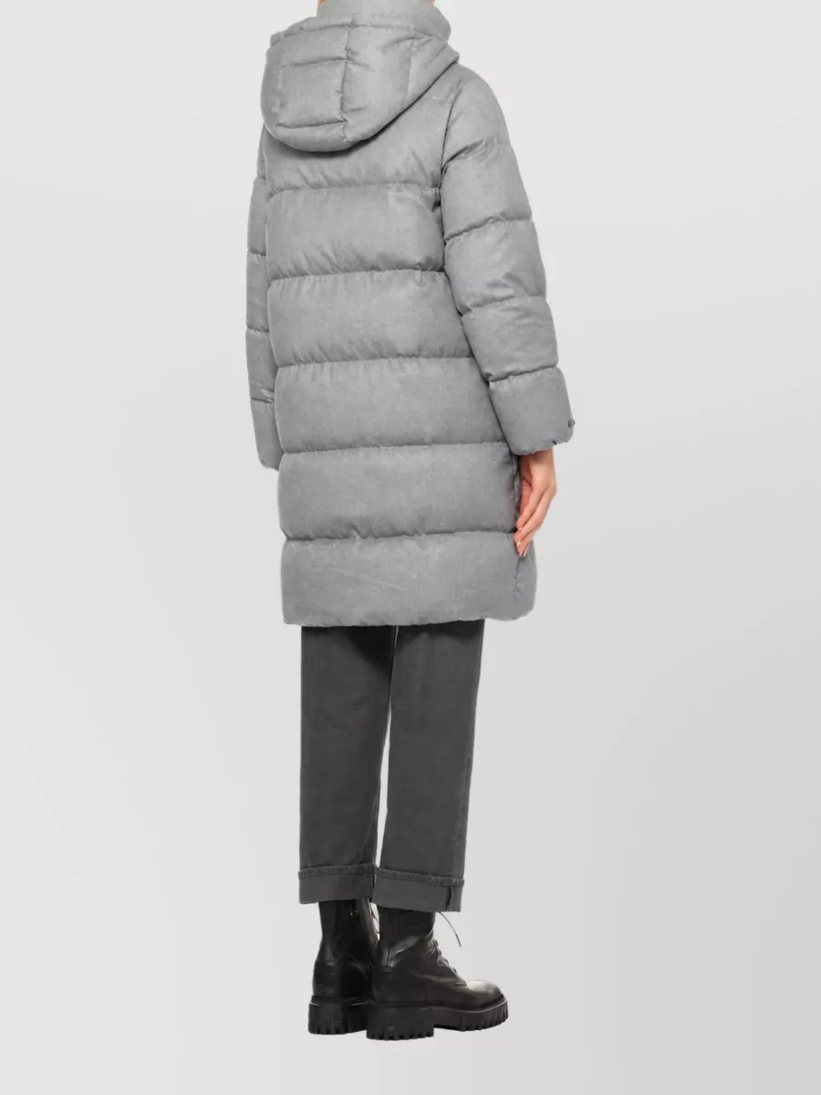 Peserico Quilted Long Down Coat