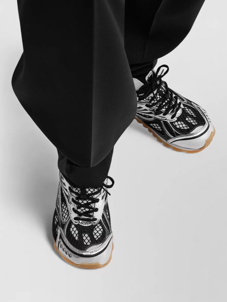 Bottega Veneta Leather Orbit Low-Top Sneakers