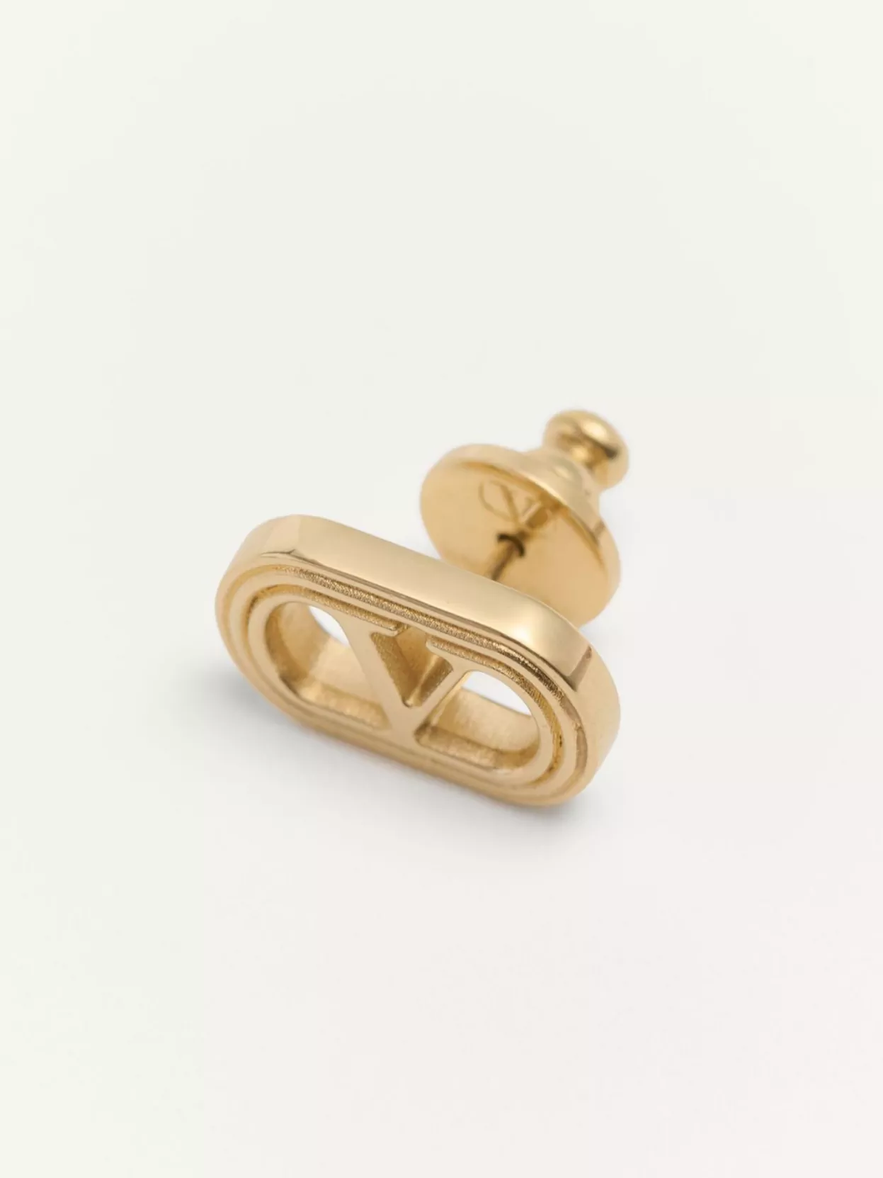 Valentino Ovalette Stud Earrings Featuring Vlogo