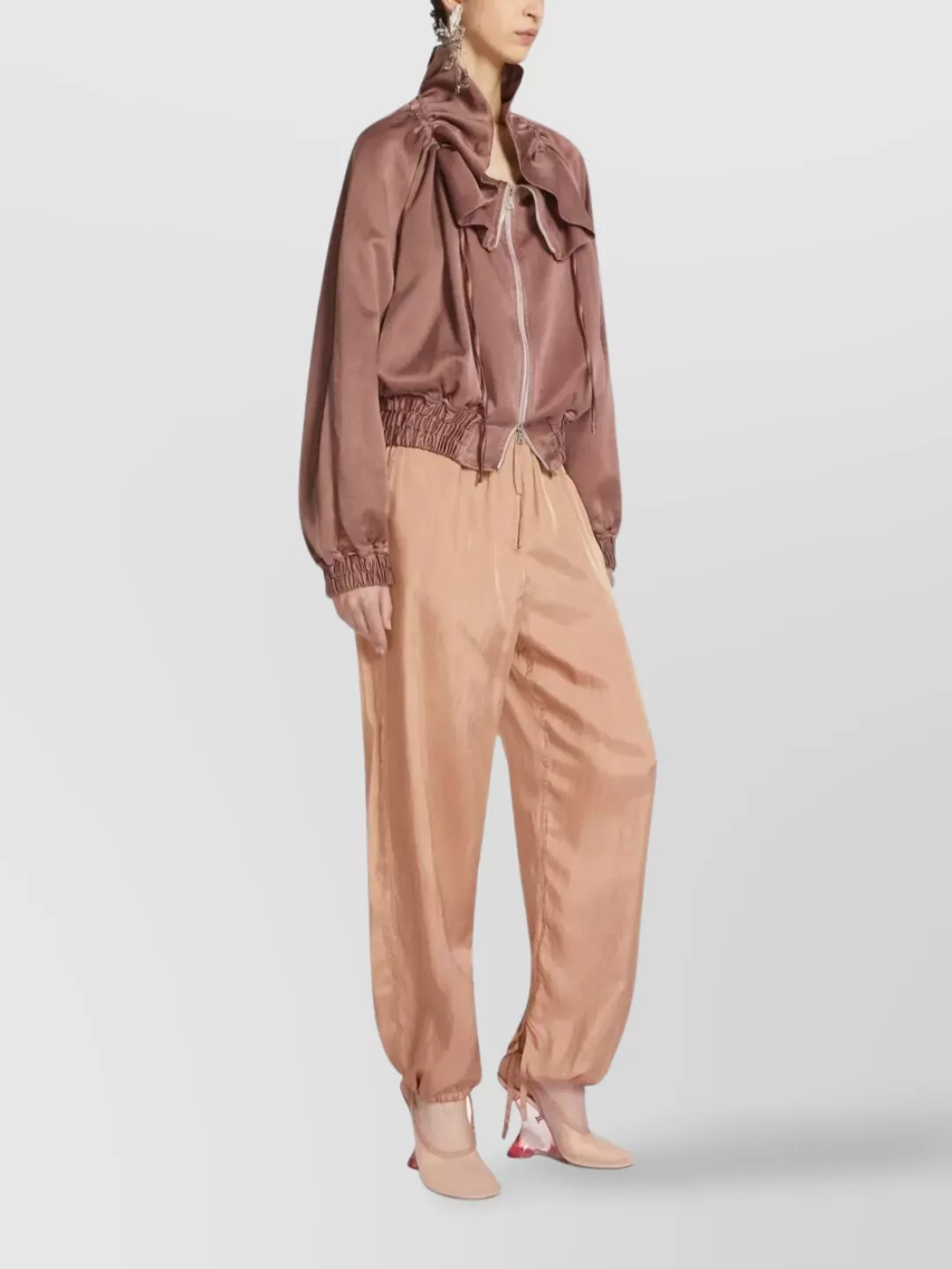 Dries Van Noten Relaxed Fit Trousers Ankle Ties