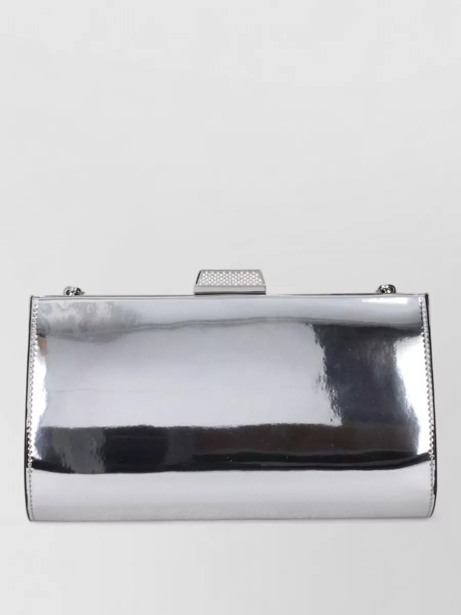 Jimmy Choo leather clutch bag