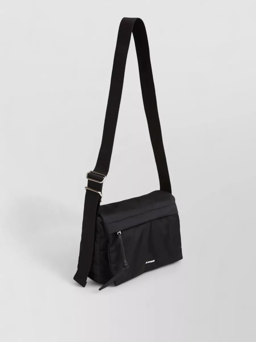 Jil Sander Rectangular Flap Shoulder Bag Adjustable Strap