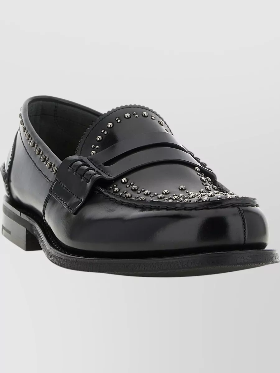 Church's Leather Studded Loafers