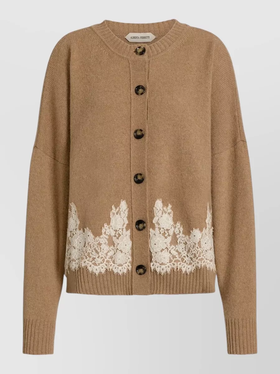 Alberta Ferretti cashmere wool cardigan