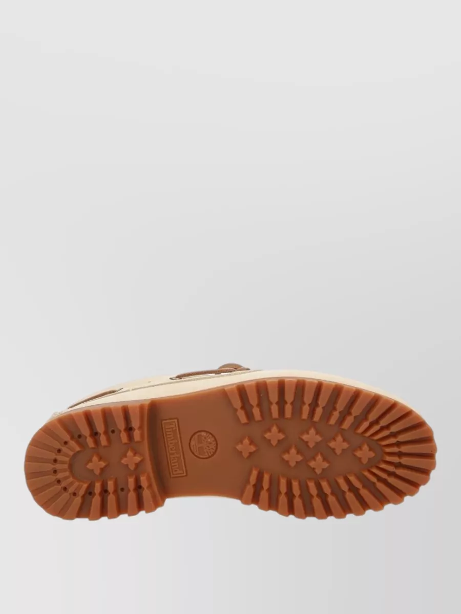 Timberland Leather Lace Up Loafer Shoe Rubber Sole