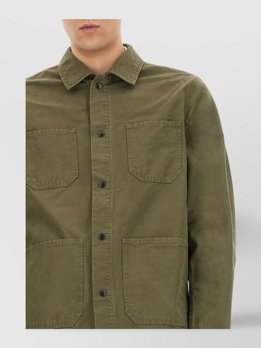 Woolrich Shirt Cotton With Pockets And Collar