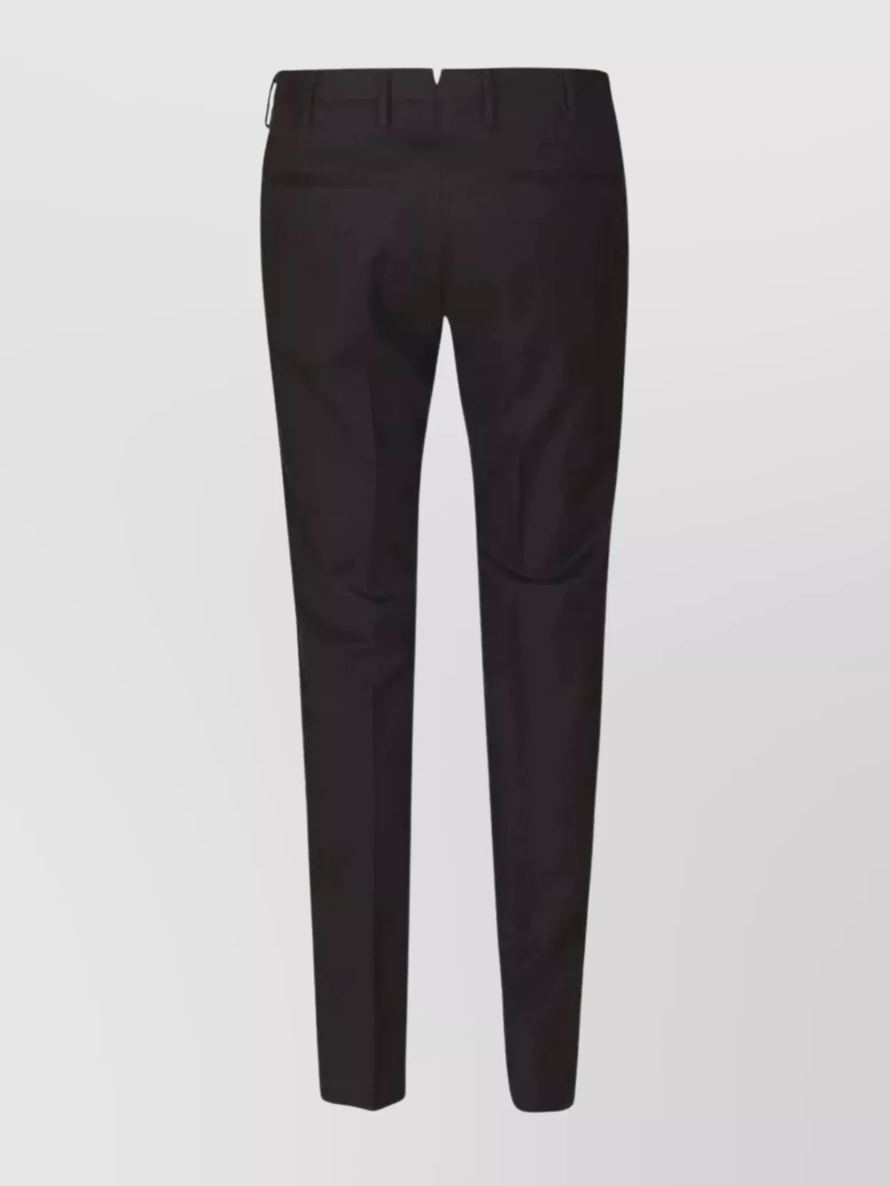 Incotex Tailored Trousers With Front Crease And Belt Loops In Black