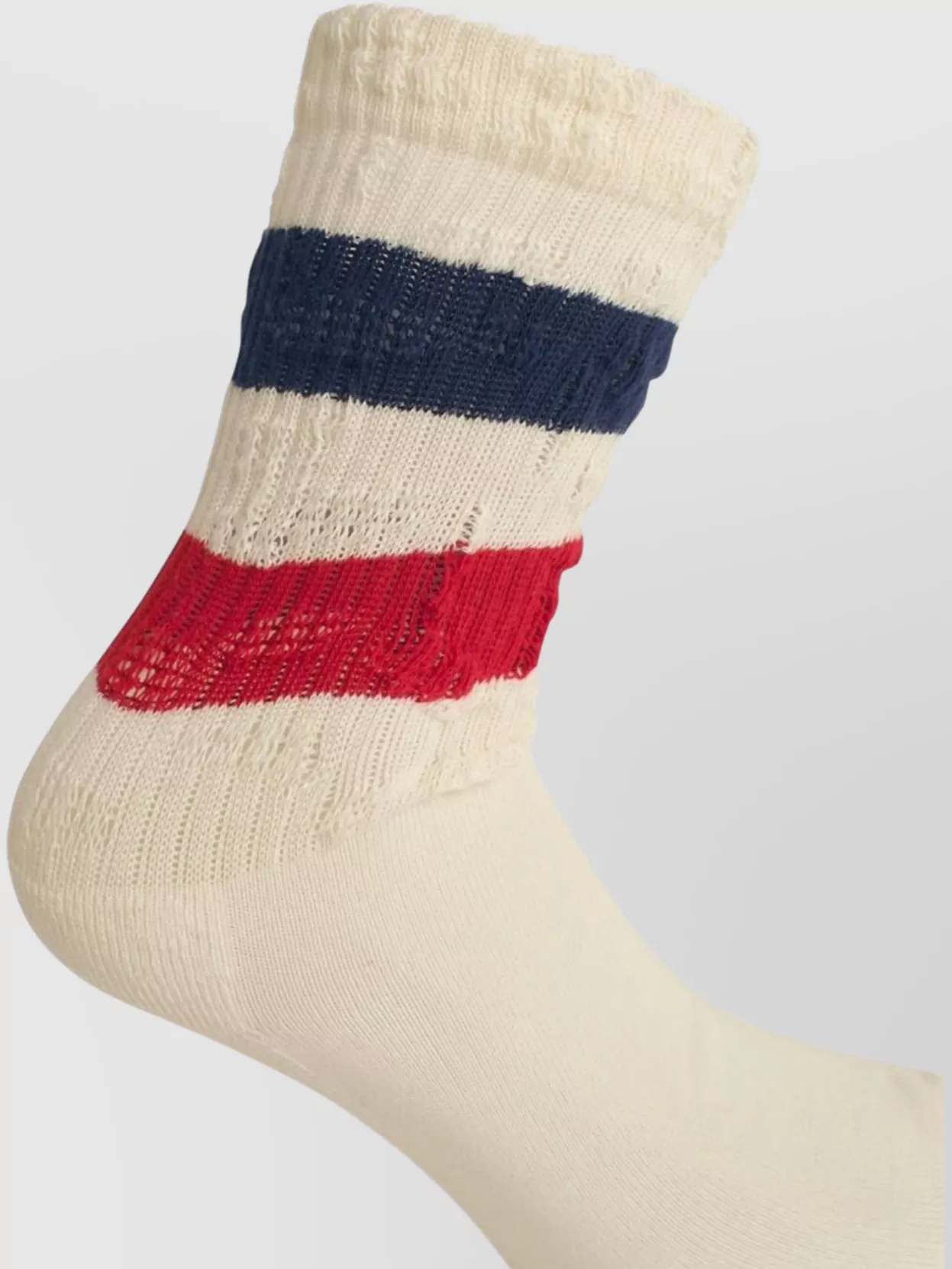 Golden Goose Ribbed Mid-Calf Striped Socks
