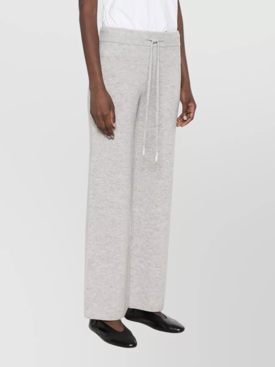 Ermanno Firenze wool knitted straight-leg pyjama bottoms