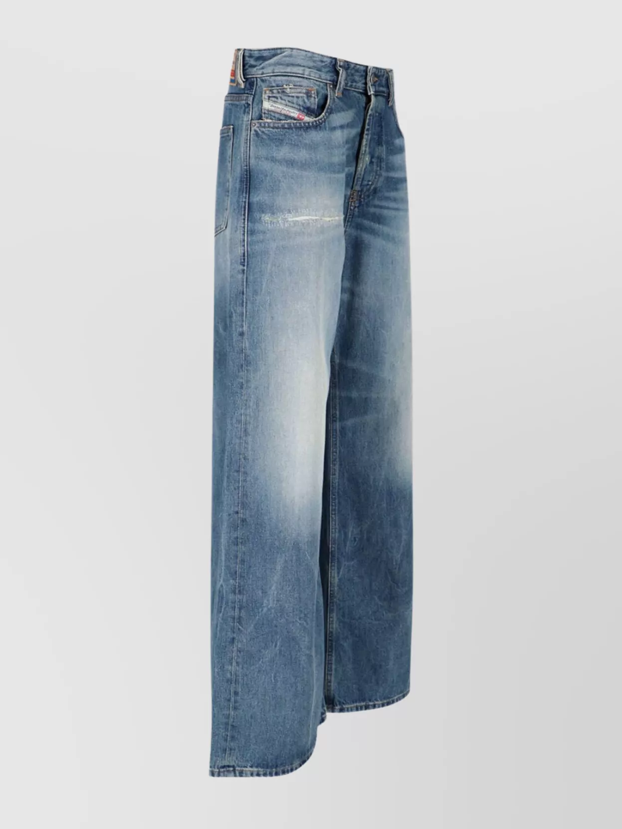 Diesel Straight Leg Trousers Belt Loops