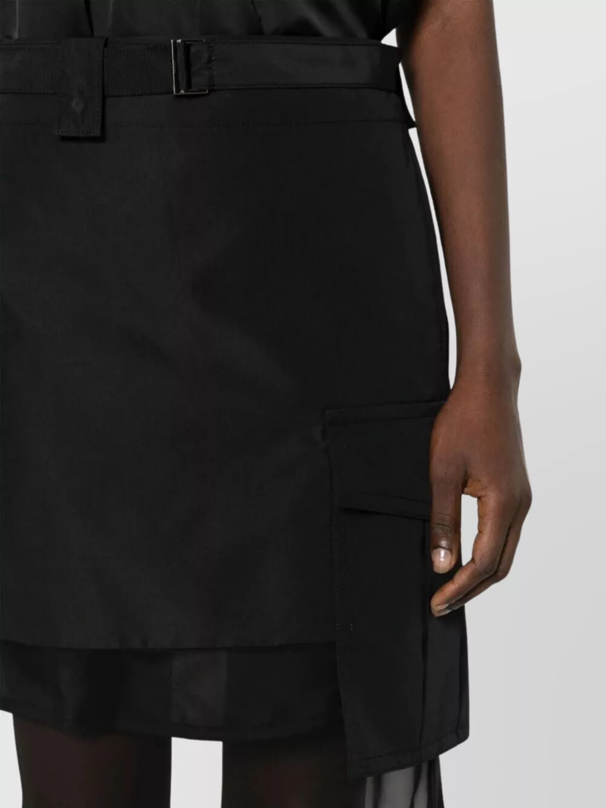 Sacai Asymmetric Layered Cargo Skirt