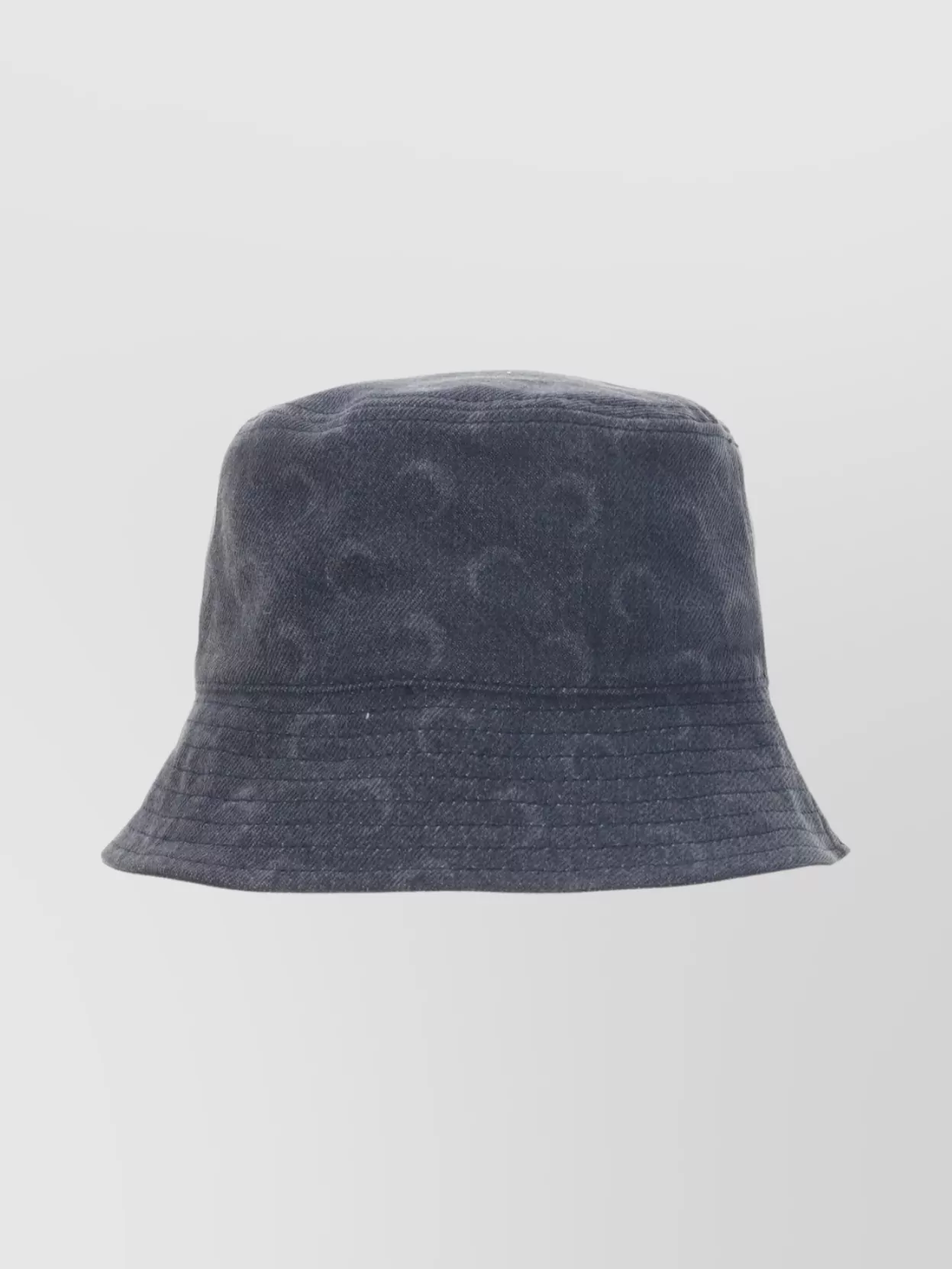Marine Serre Denim Bucket Hat With Moon Laser Print