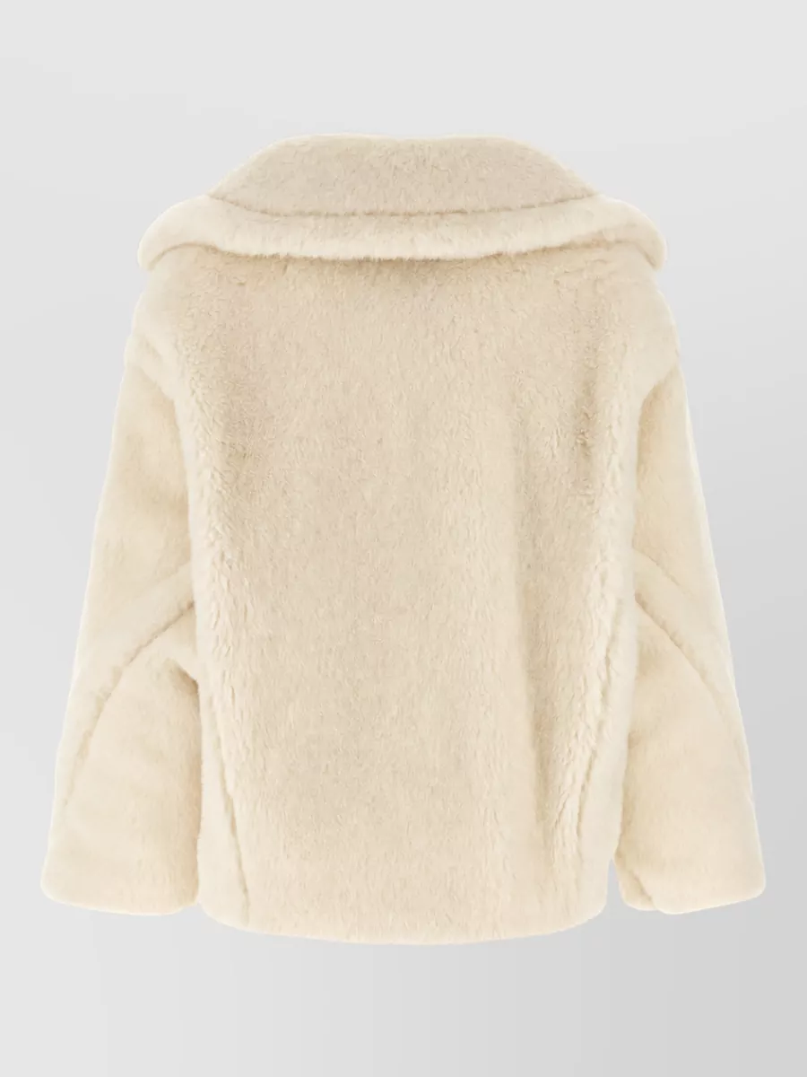 Max Mara Silk Teddy Double-Breasted Coat