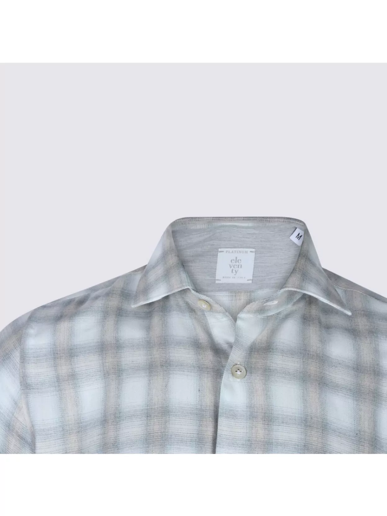 Eleventy Relaxed Plaid Long Sleeve Button-Down Shirt