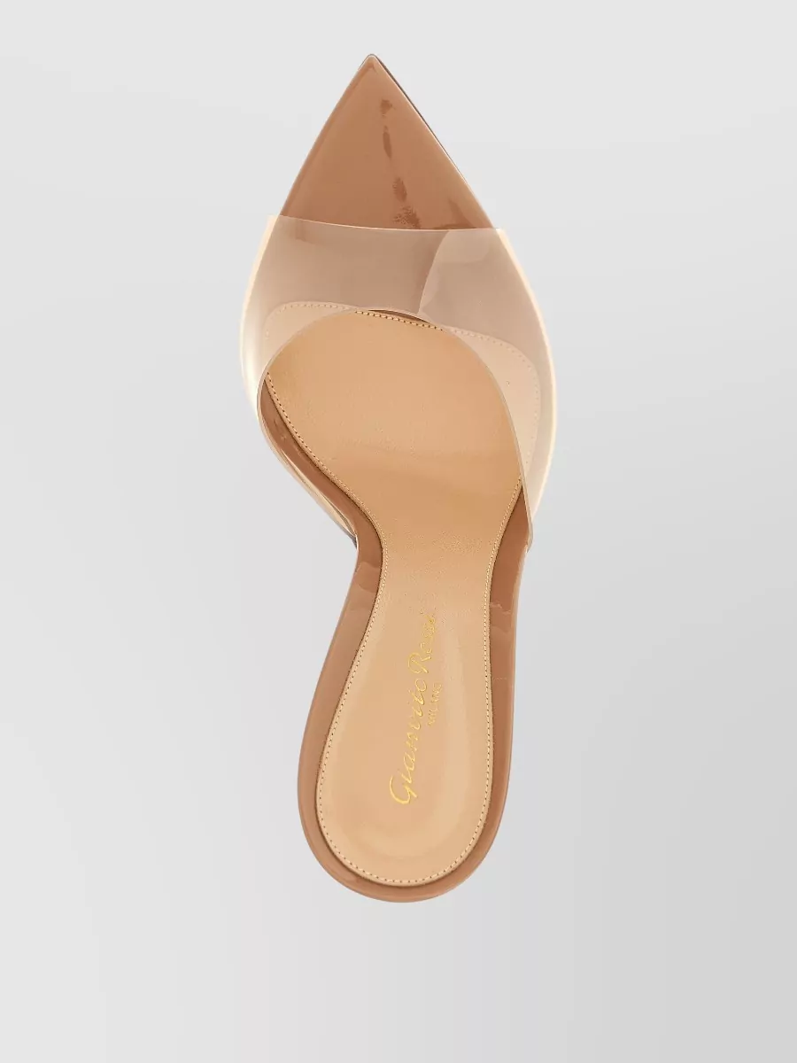 Gianvito Rossi Elle Sandals Pointed Toe Transparent Strap
