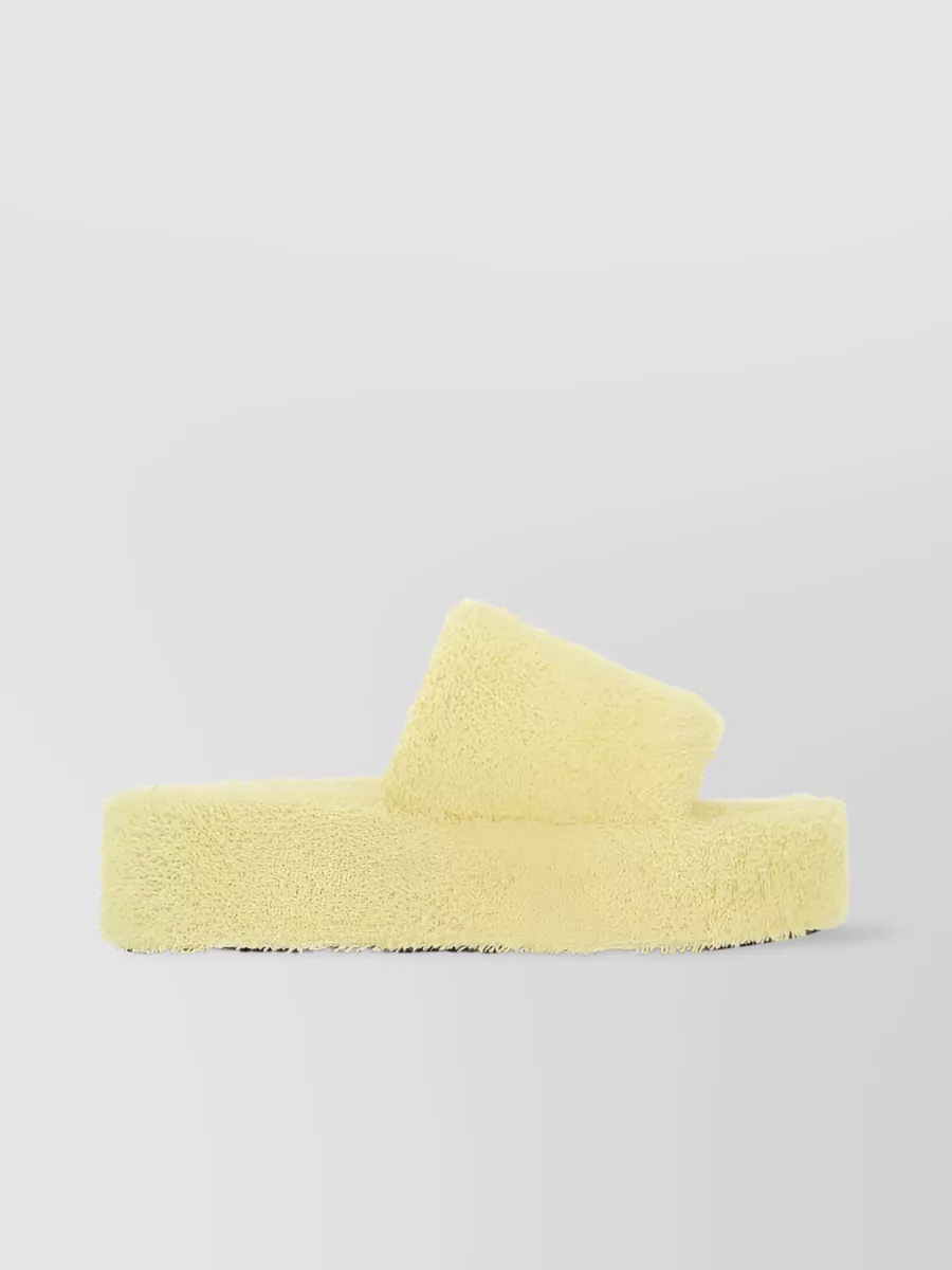 Shop Balenciaga Rise Comfort Towel Slide In Pastel