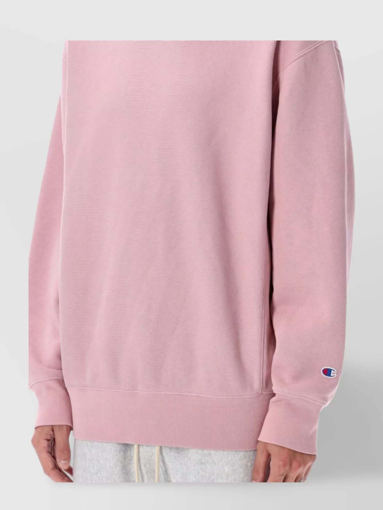 Champion Crewneck Sweater With Ribbed Cuffs And Hem
