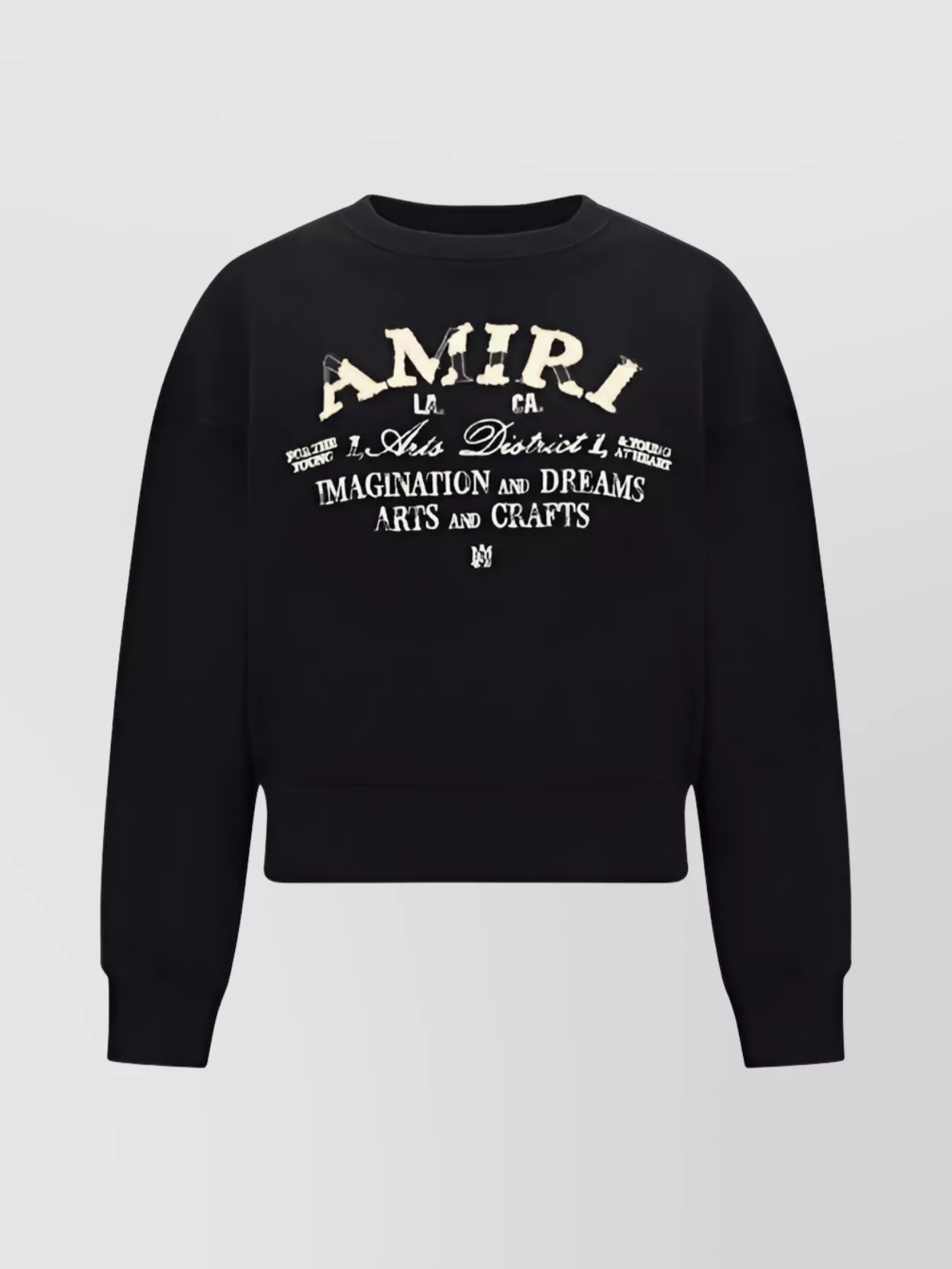 Shop Amiri Urban Monogram Cropped Sweatshirt