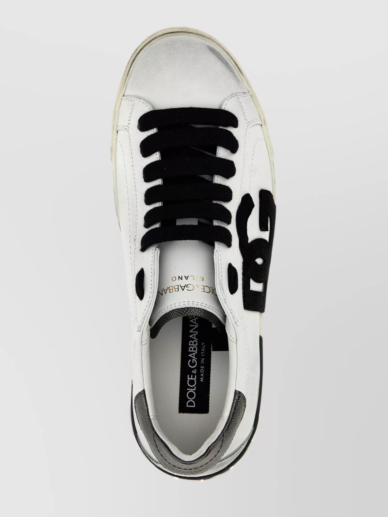 Dolce & Gabbana 'classic Portofino' Sneakers With Contrast Heel Tab