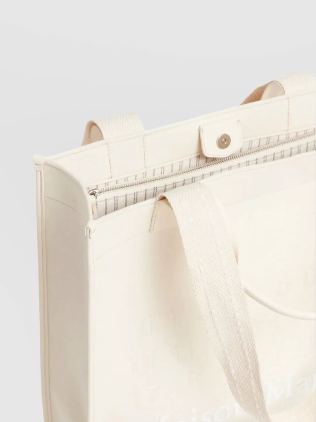 Maison Margiela Vertical Cotton Tote Bag