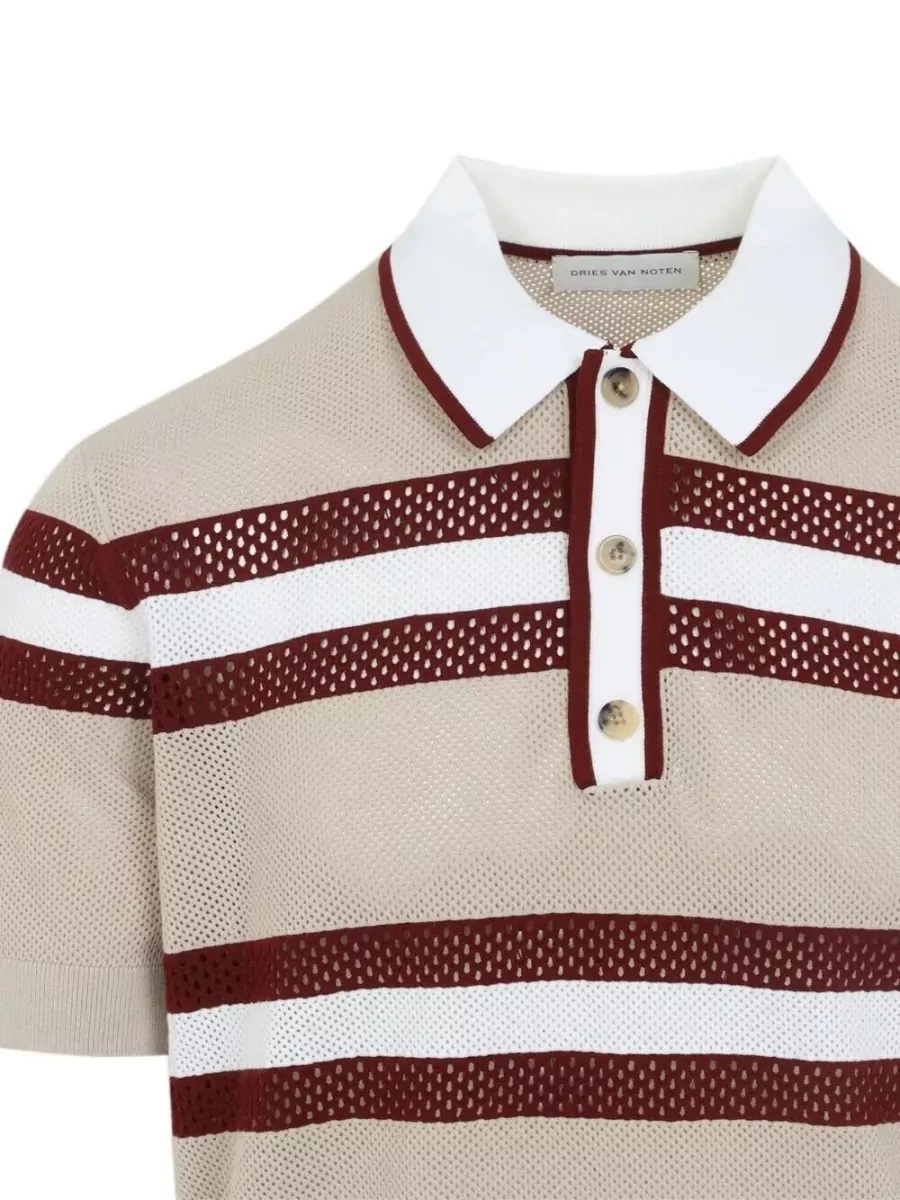 Dries Van Noten Striped Polo Shirt