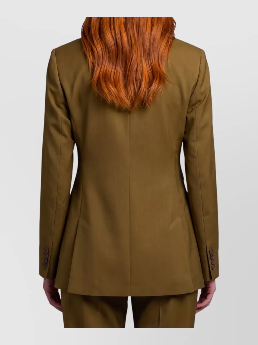 Max Mara Virgin Wool Single-Breasted Suit Jacket
