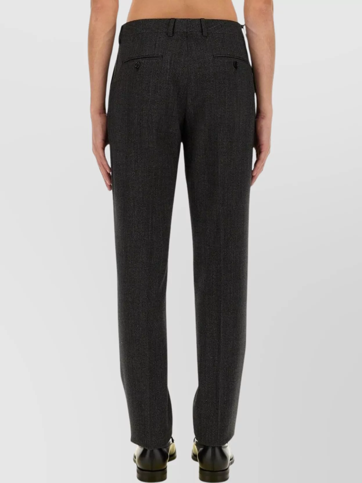 Lardini Straight Leg Trousers With Belt Loops
