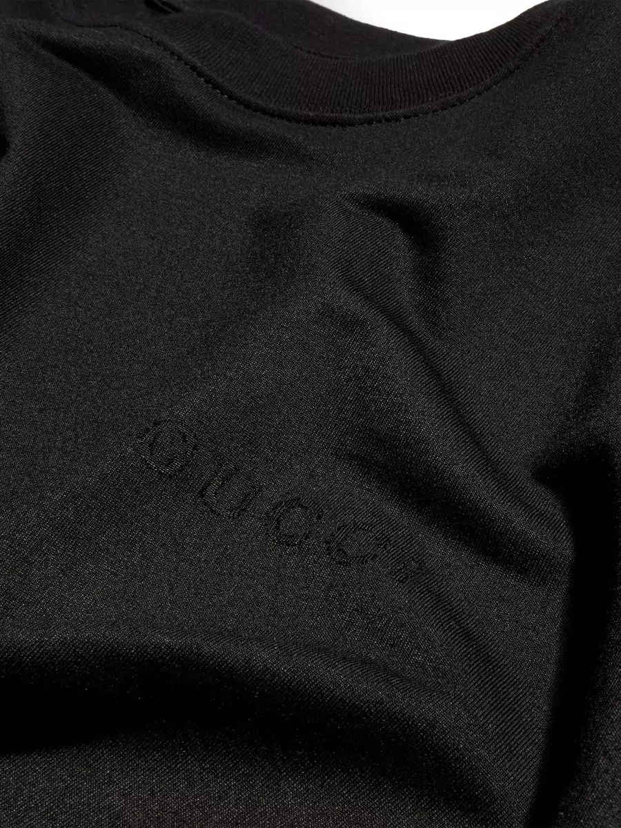 Gucci Cotton Ribbed Crew Neck Short Sleeve T-Shirt