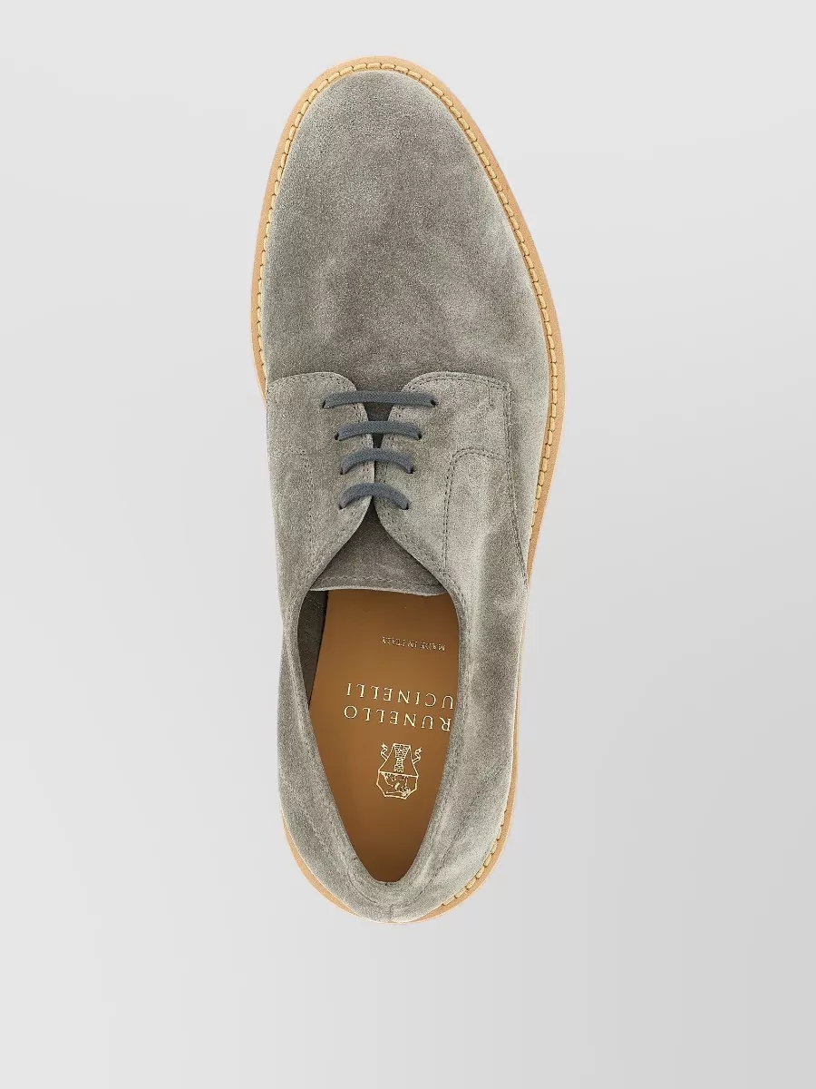 Brunello Cucinelli Leather Derby Shoes