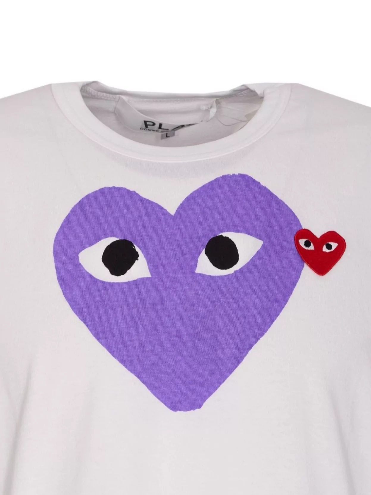 Comme Des Garçons Play Heart Graphic Crewneck Short Sleeve T-Shirt