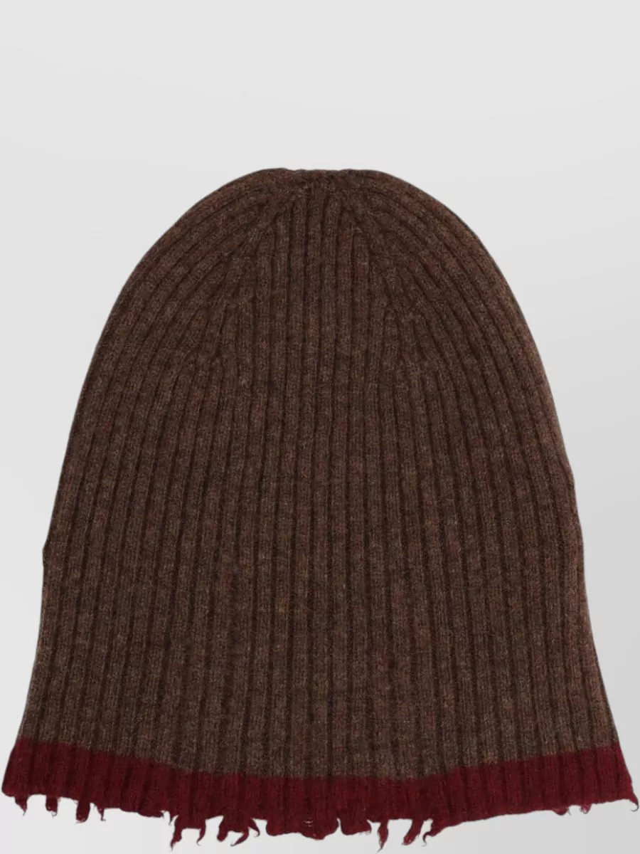 Uma Wang ribbed cashmere beanie