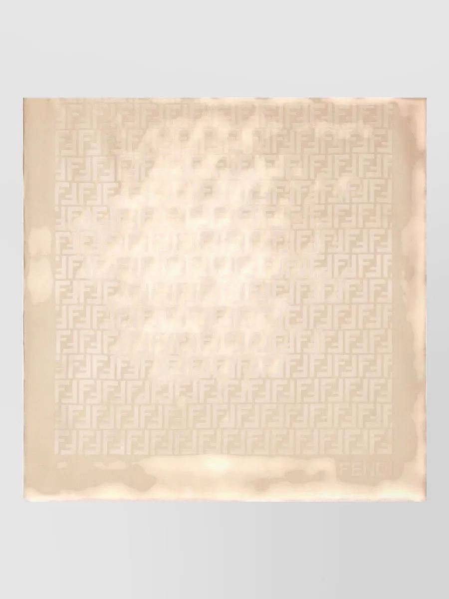 Fendi Silk Logo-Print Scarf