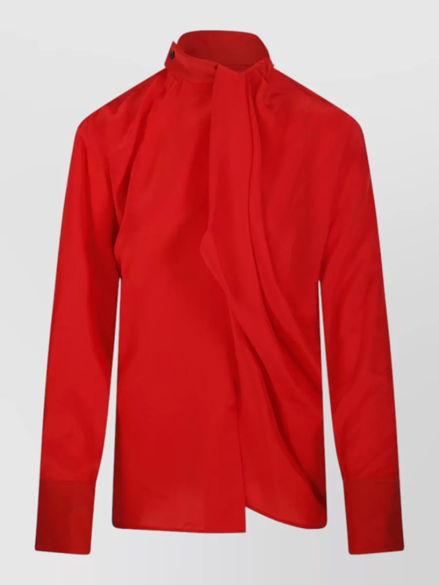 Victoria Beckham silk draped blouse