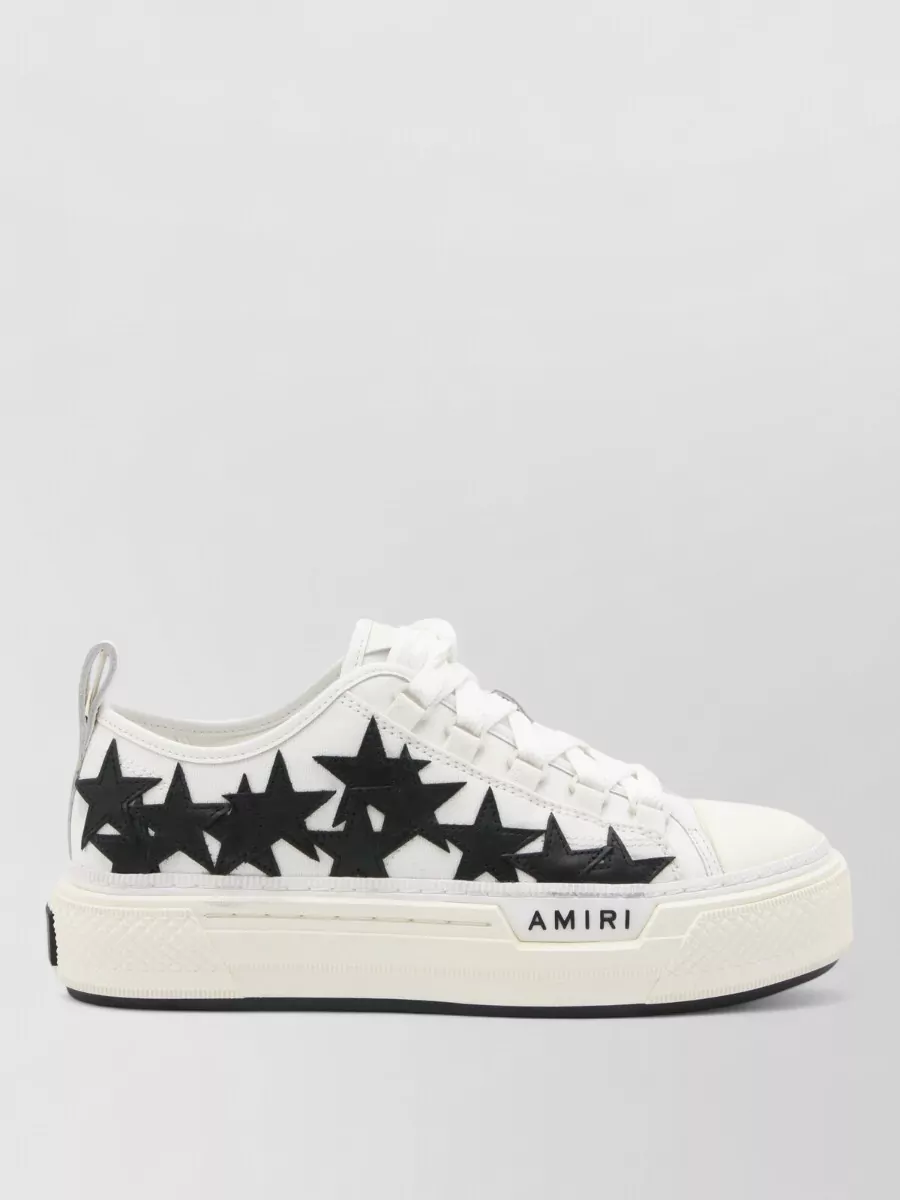 Amiri Low Top Sneakers With Pull Tab And Stars