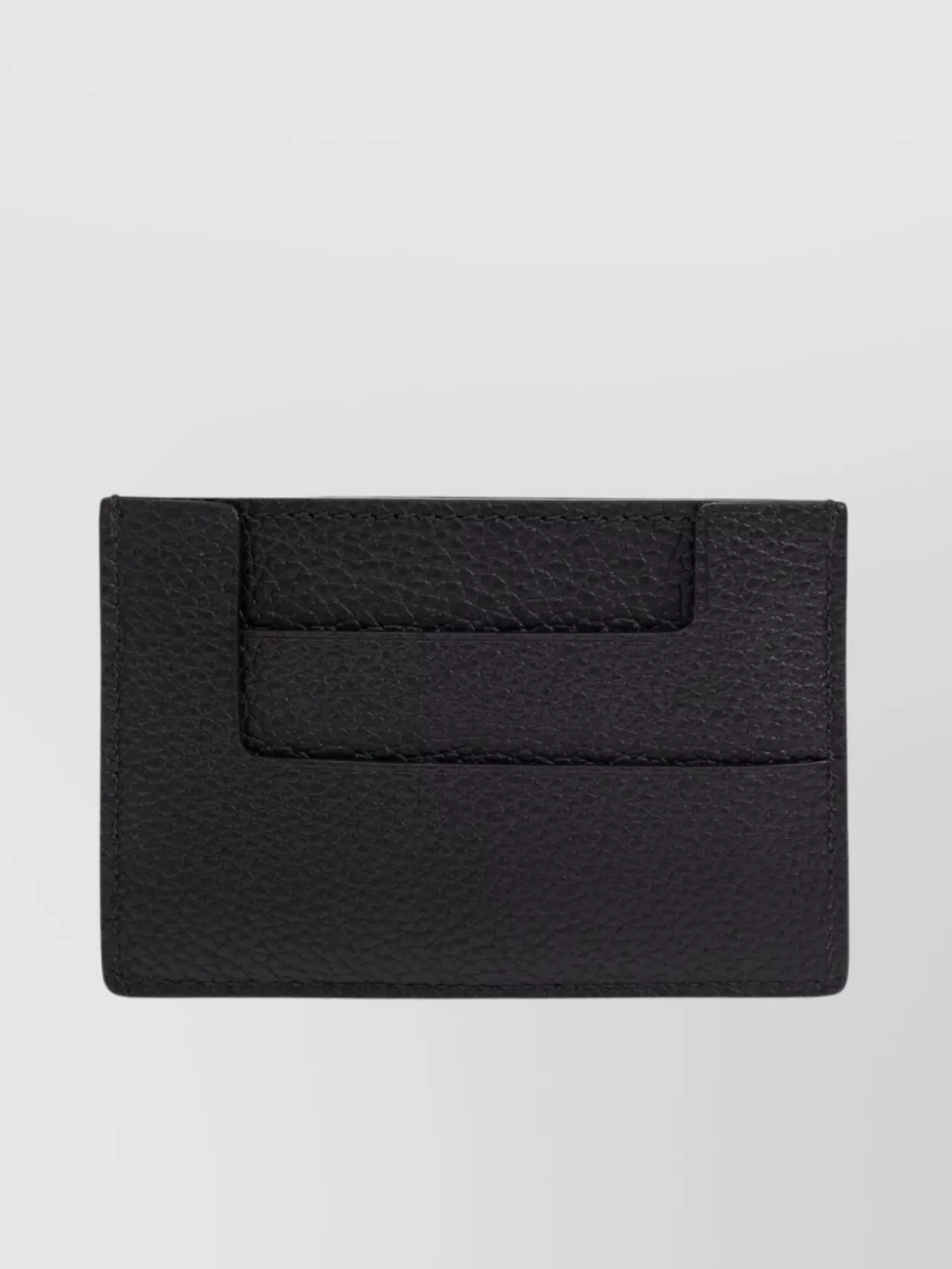 Tom Ford Compact Textured Card Holder With Beveled Edges