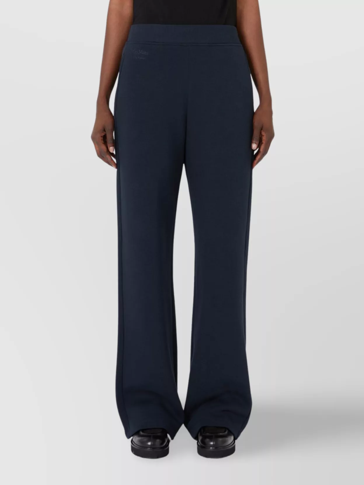 S Max Mara Wide Leg Trousers Ribbed Waistband